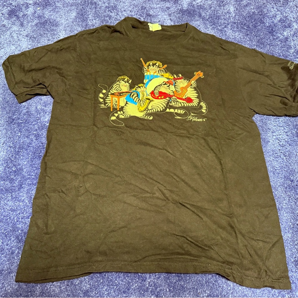 B Kliban Crazy Cats T Shirt Medium Sex Cheese Rock and Roll